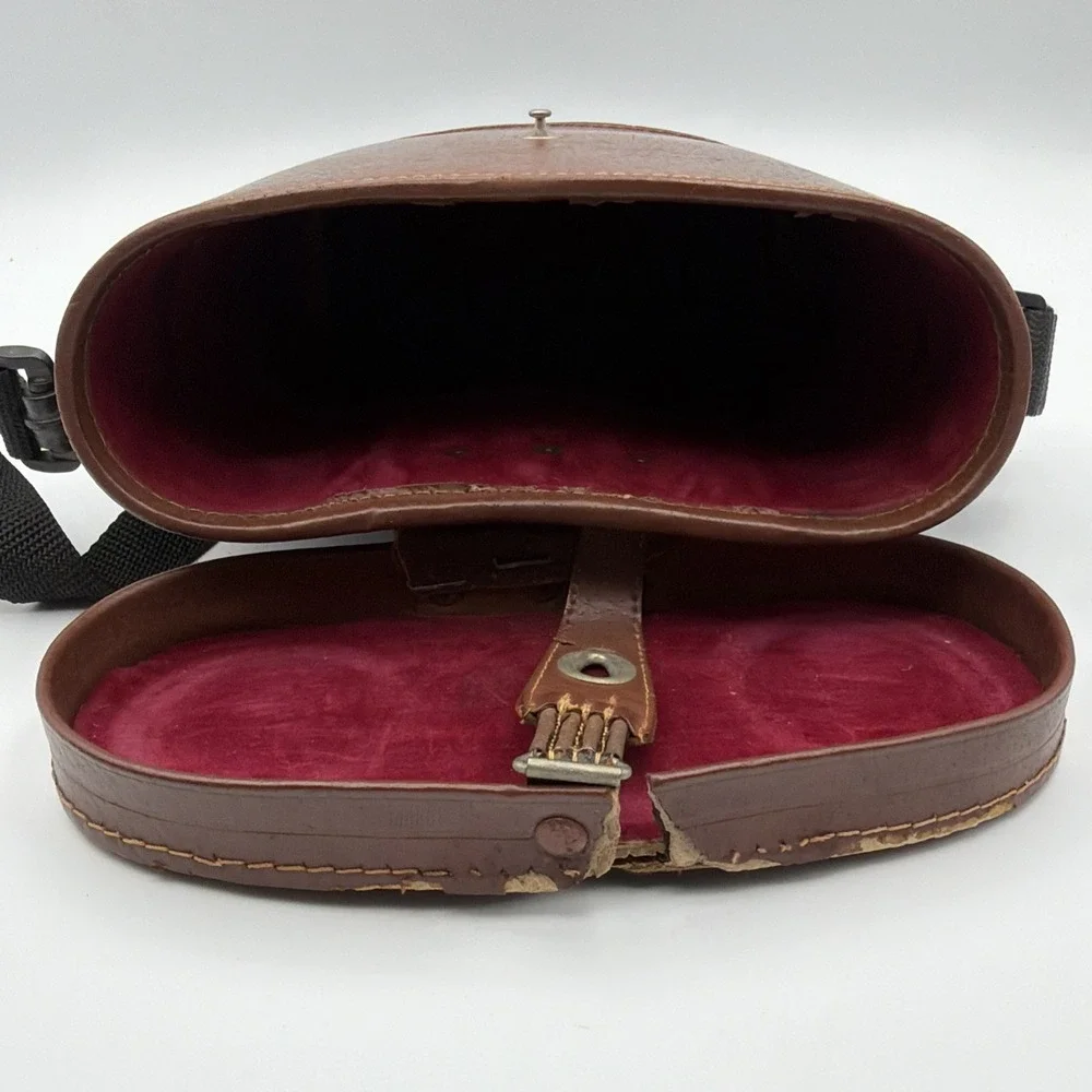 Vintage Selsi 10x50 Luminous Field Binoculars w/ Caps & Original Case - Works